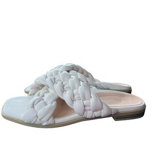 Vionic White Braided Sandals